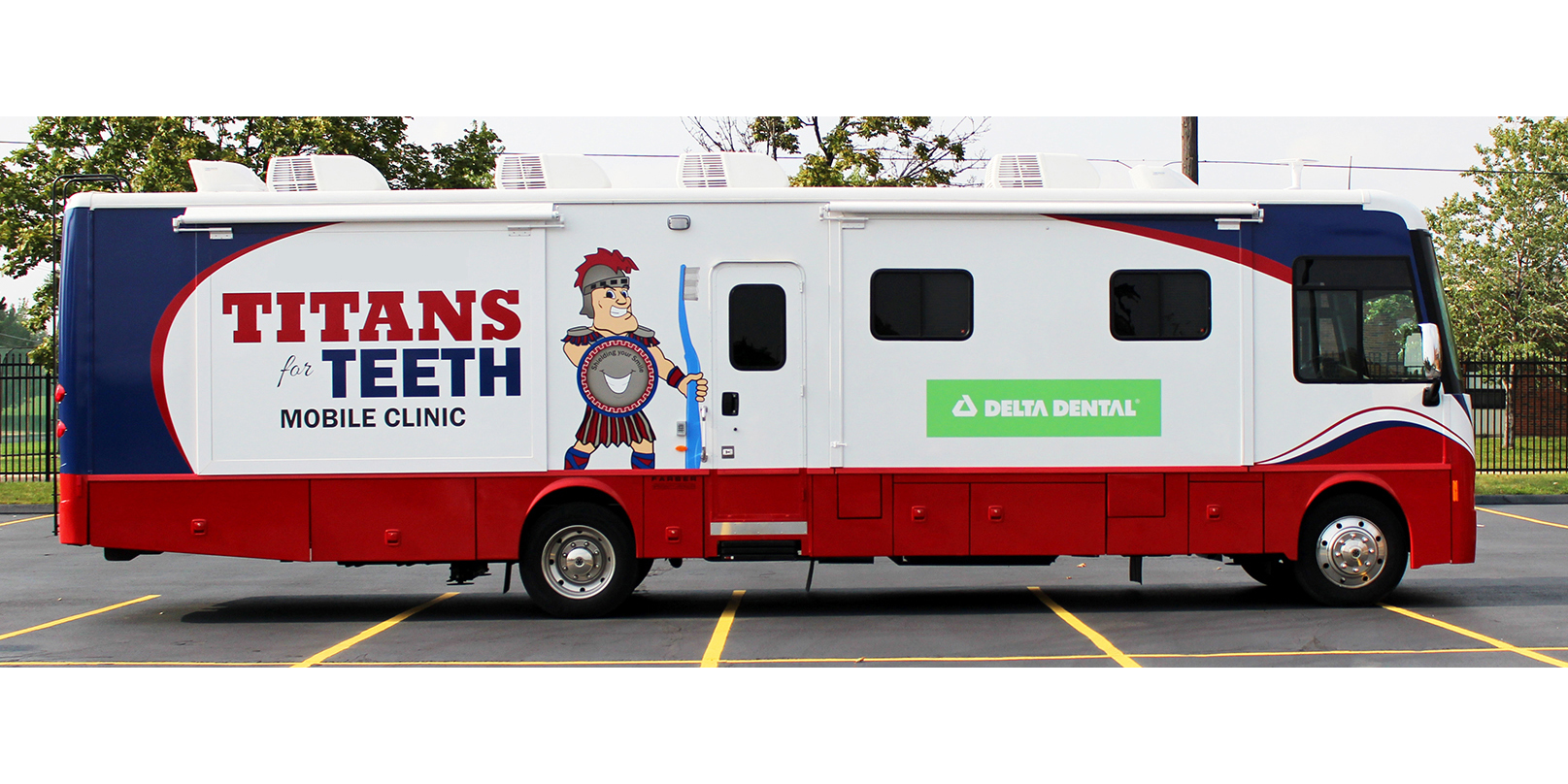 Detroit Mercy Dental's mobile clinic is funded, in part, by corporate grants.
