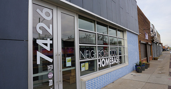 Neighborhood HomeBase opened on McNichols Road near Livernois Thursday. It's designed to be a space for neighborhood meetings and a resource for revitalization of the area.