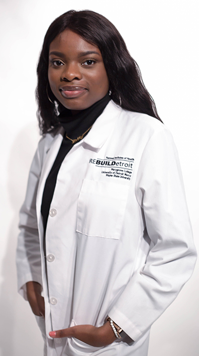 Relicious Eboh discovered a passion for public health work through research she did as a ReBUILDetroit student.