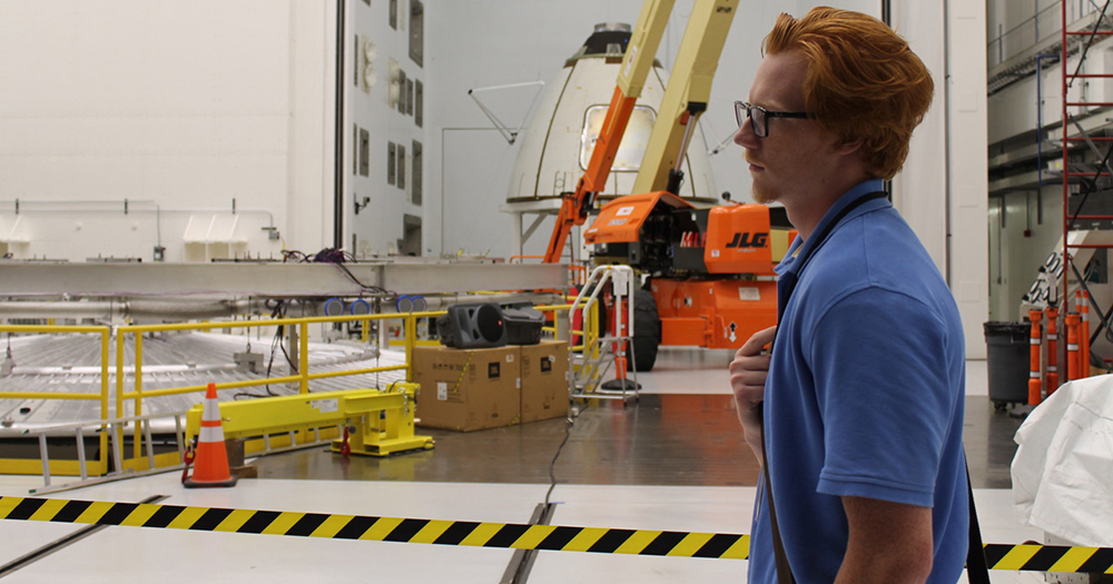 Nicholas Boynton at NASA, where he interned for two summers.