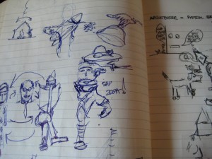 Process "Cartoon" Sketches