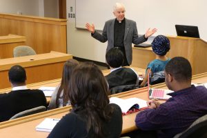 Fr. Gerald Cavanagh at work.