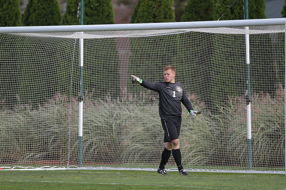 Nathan Steinwascher set several records as a keeper at Detroit Mercy.