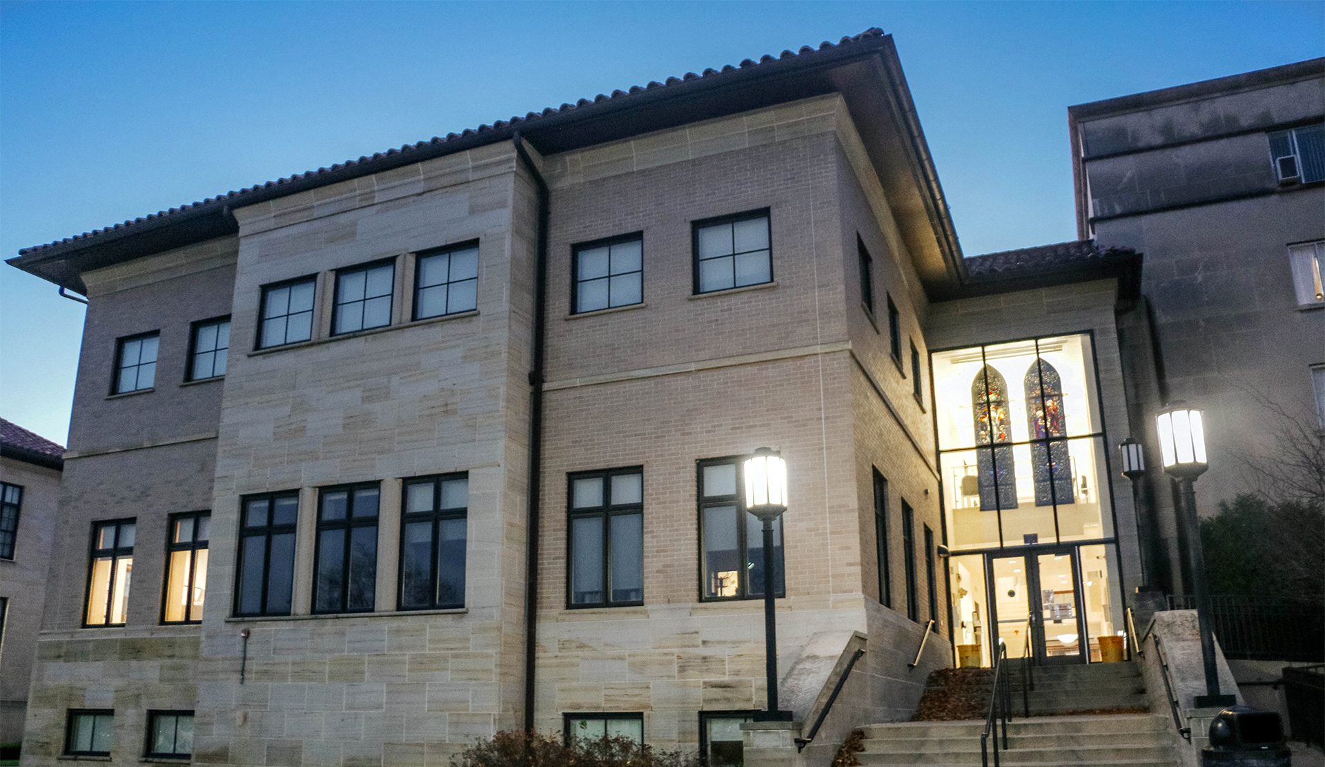 Exterior shot of the Health Professions Facility.
