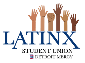 The logo for Detroit Mercy's Latinx Student Union.