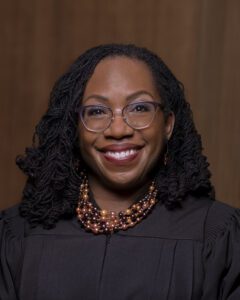 Official Photograph of Associate Justice Ketanji Brown Jackson taken by Supreme Court Photographer Fred Schilling, 2022.