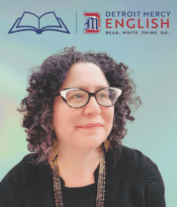 An image of Joanna Furhman with Detroit Mercy English logo across the top.
