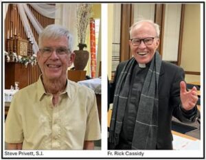 Two side by side images of Fr. Privett and Fr. Cassidy.