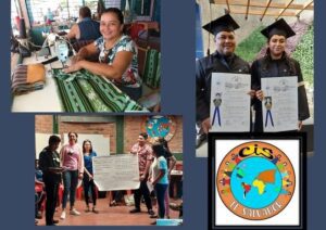 Collage of photos of CIS volunteers/events