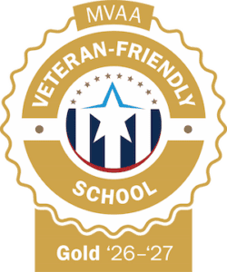 Michigan Veteran Friendly Schools Gold Status badge
