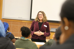 Dean Jocelyn Boryczka gives a warm welcome