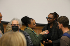 Nandi Comer meets with faculty and students