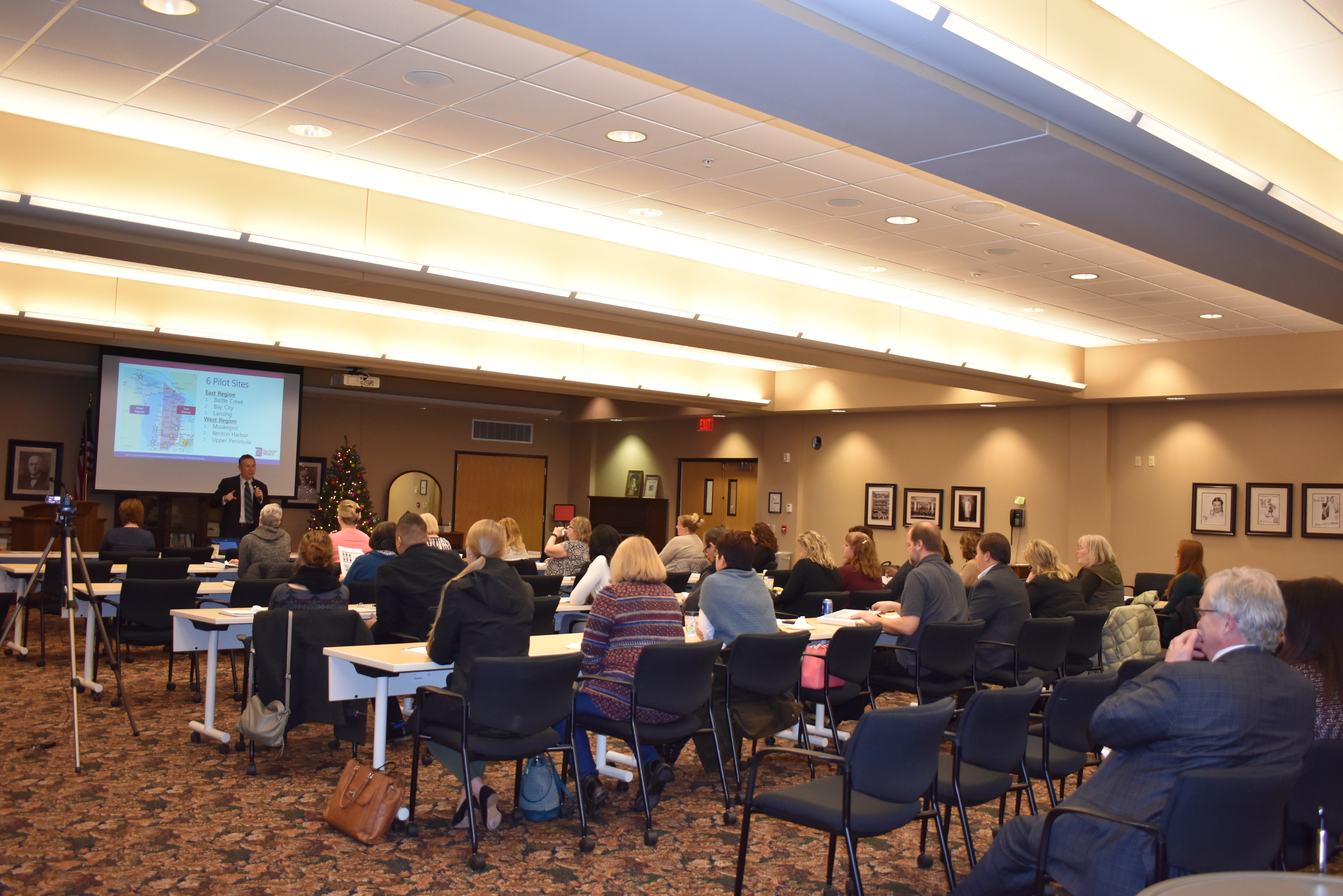 Dr. John Girdwood, Statewide Project Manager, Welcomes Crowd at Grace Health